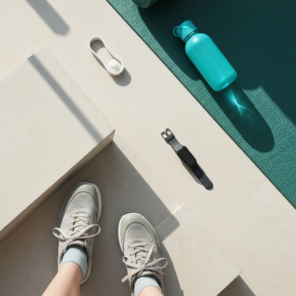 Wellness items representing different activity types